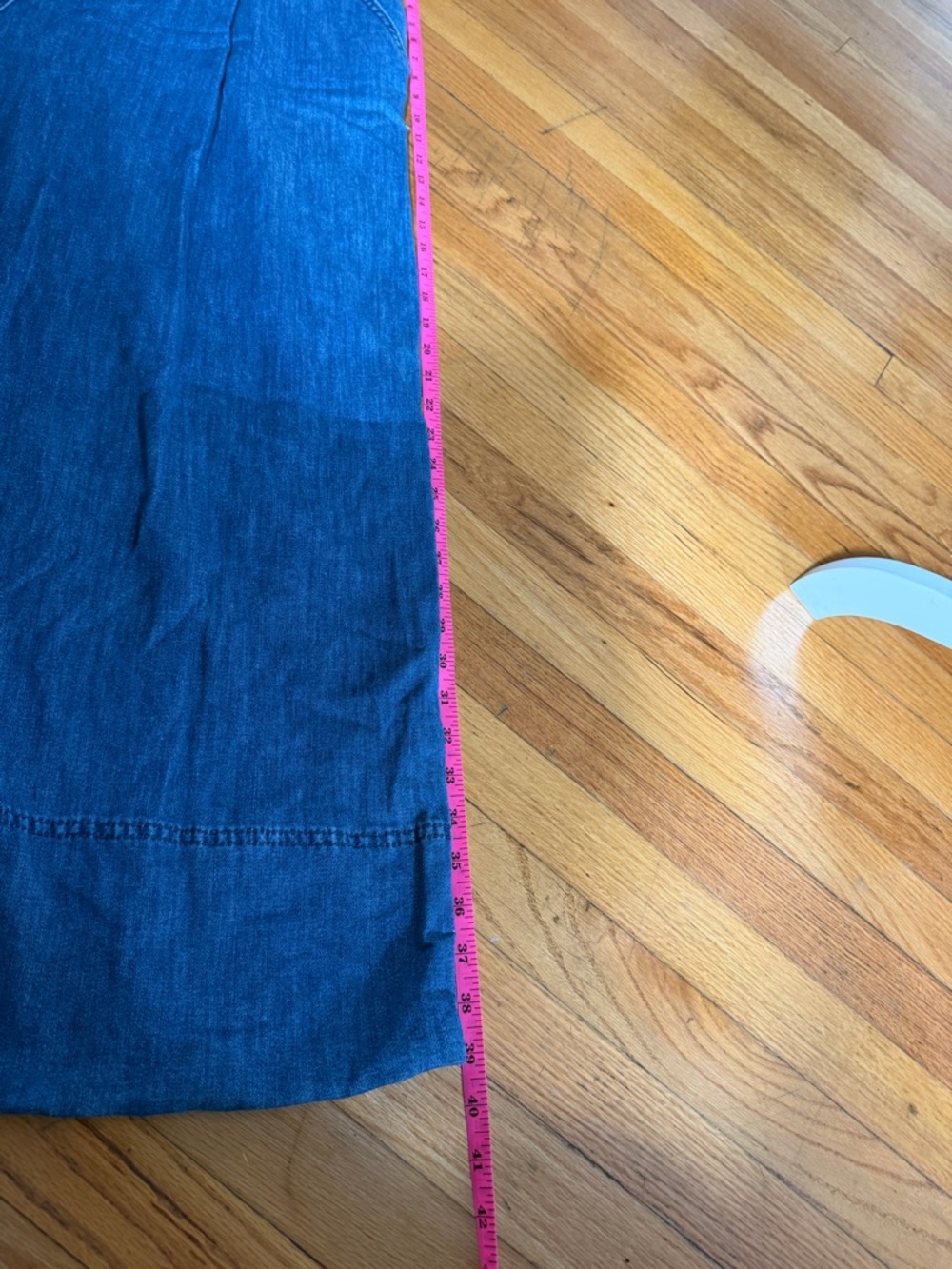 Maeve Blue Wide-Leg Denim Overalls with Crossback Straps - Picture 2 of 15